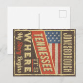 Jonesborough Tennessee Briefkaart (Voorkant / Achterkant)