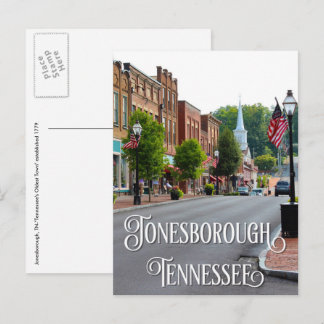 Jonesborough, Tennessee Main Street Briefkaart