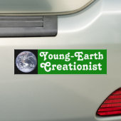 Jong-Aarde creationist Bumpersticker (Op auto)