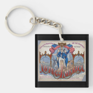 Jong Amerika Clipper Zeilschip Sleutelhanger