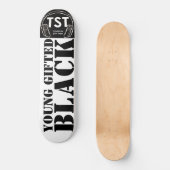 JONG BEGAAFD & ZWART Skateboard (Voorkant)