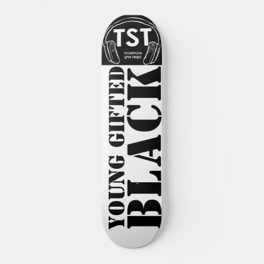 JONG BEGAAFD & ZWART Skateboard (Voorkant)