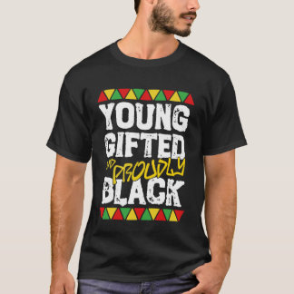 Jong Begiftigd en Zwart Historische Maand Kinderen T-shirt