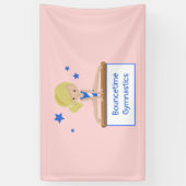 Jong Blond Gymnast Academy School Class Custom Spandoek (Verticaal)