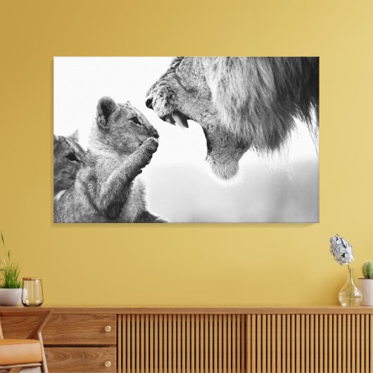 Jong en onverdiende wandkunst canvas afdruk (Insitu (Woonkamer))