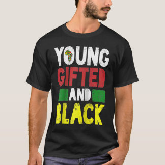 Jong en zwart Afrikaanse trots Zwarte Geschiedenis T-shirt