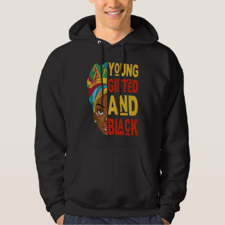 Jong en zwart Afro Zwarte Geschiedenis Maand Melan Hoodie
