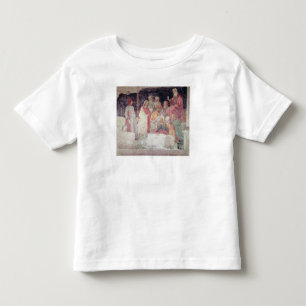 Jong Man begroet door de zeven liberale kunsten Kinder Shirts