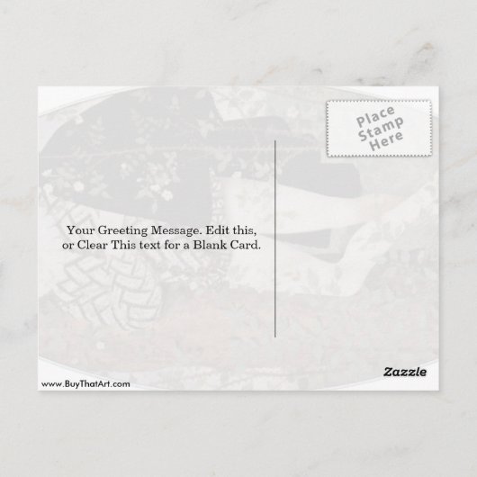 Jong Man onder de Rozen van Nicholas Hilliard Briefkaart (Achterkant)