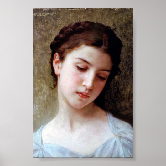 Jong Meisje, Bouguereau Poster (Voorkant)