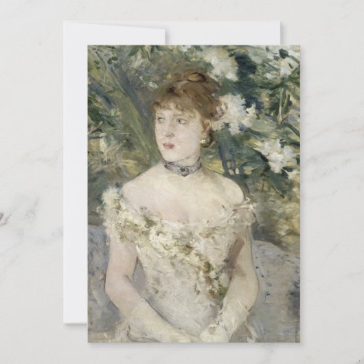 Jong meisje in een baljurk | Berthe Morisot (Voorkant)