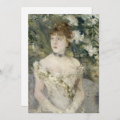 Jong meisje in een baljurk | Berthe Morisot (Voorkant / Achterkant)