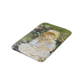 Jong Meisje met een Doll (door Berthe Morisot) Badmat (Gekanteld)