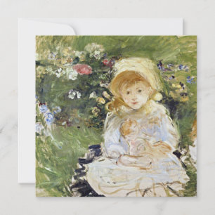 Jong Meisje met een Doll (door Berthe Morisot) Kaart