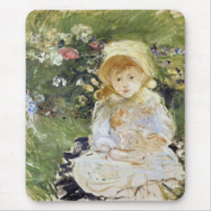 Jong Meisje met een Doll (door Berthe Morisot) Muismat