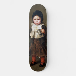 Jong meisje met een lege beker (Ludwig Knaus) Skateboard