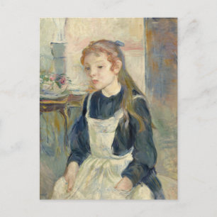 Jong meisje met een Schort   Berthe Morisot Briefkaart