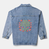 Jong Mooi Grootmoeder Denim Jas Jacket (Achterkant)