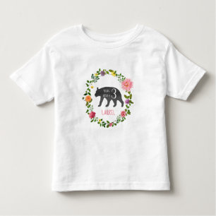 Jong Wild & Drie Beer Wildbloemen Verjaardag Kinder Shirts
