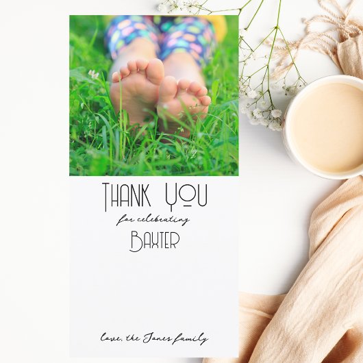 Jong, Wild & Drie | Foto Dankkaart | Kleur Bedankkaart