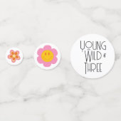 Jong, Wild & Drie | Kind B-Day Confetti | Glimlach (Voorkanten)