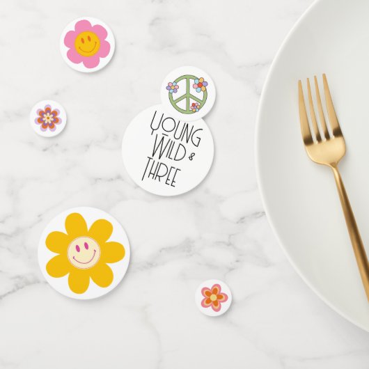 Jong, Wild & Drie | Kind B-Day Confetti | Glimlach (Groep)