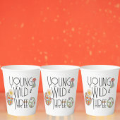 Jong, Wild & Drie | Kind Birthday Cup | Boho Papieren Bekers