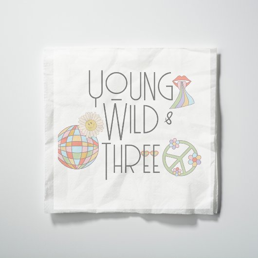 Jong, Wild & Drie | Kind Verjaardagsservet | Boho Servet