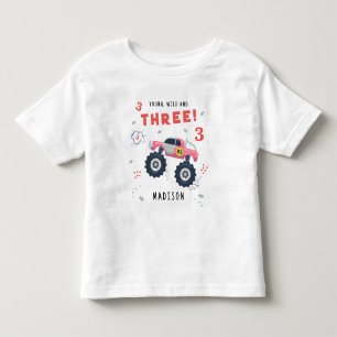 Jong Wild En Drie 3de Verjaardag Kinderen Monster Kinder Shirts