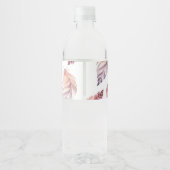 Jong, wild en drie 3e verjaardagsfeestlabels waterfles etiket (Achterkant)