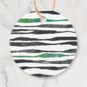 Jong wild en drie safari 3e verjaardagsfeest bedankjes labels (Achterkant)