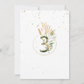 Jong, wild en drie safari verjaardag kaart (Achterkant)