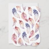 Jong, wild en drie verjaardagsuitnodiging. kaart (Achterkant)