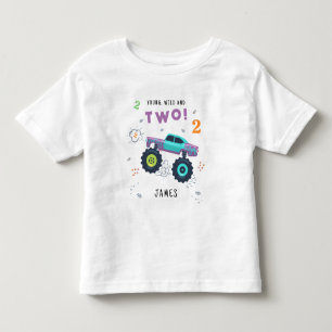 Jong wild en twee 2e Verjaardag Kinder Monster Aut Shirts