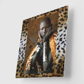 Jonge Afrikaanse jongen Vierkante Klok (Hoek)