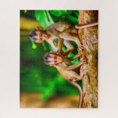 Jonge apen. legpuzzel (Verticaal)