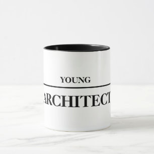 Jonge architect mok