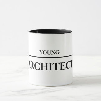 Jonge architect mok