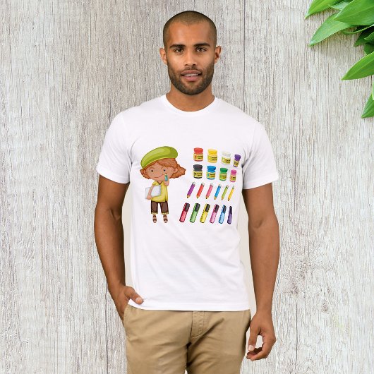 Jonge Artiest Mannen T-shirt
