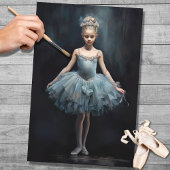 Jonge Ballerina 3 Decoupage Papier