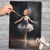 Jonge Ballerina 5 Decoupage Papier