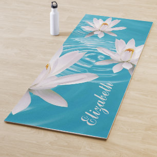 JONGE BEMIDDELING NAAM WIT LOTUS YOGA MAT