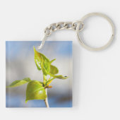 Jonge bladeren sleutelhanger (Achterkant)