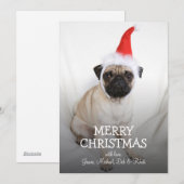 Jonge boer met kersthoed feestdagenkaart (Voorkant / Achterkant)