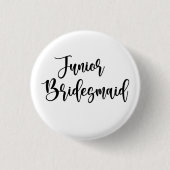Jonge bruidsmeisje ronde button 3,2 cm (Voorkant)