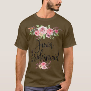 Jonge bruidsmeisje trouw bruidspartij t-shirt