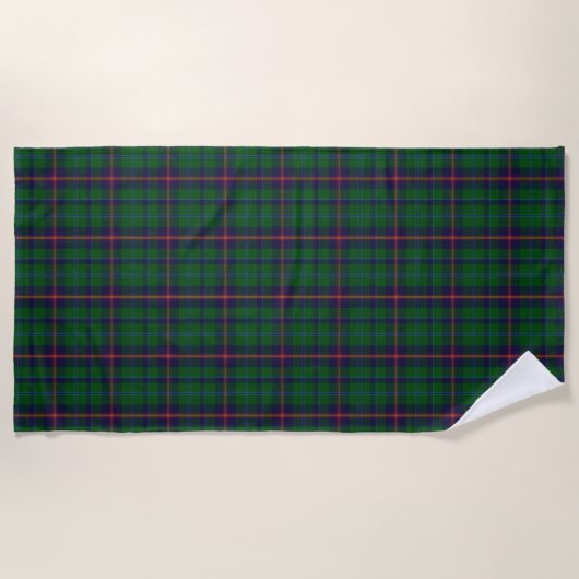 Jonge Clan Tartan Strandhanddoek Strandlaken (Voorkant)