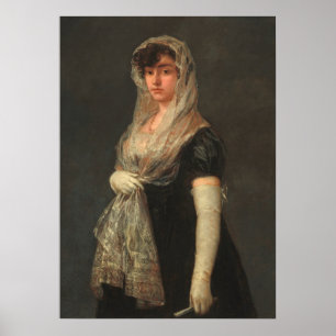 Jonge dame - Francisco Goya fine art poster