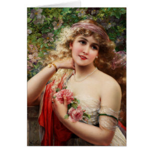 Jonge dame met Rozen