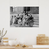 Jonge dames bij Fisk, jaren 1890 Poster (Keuken)